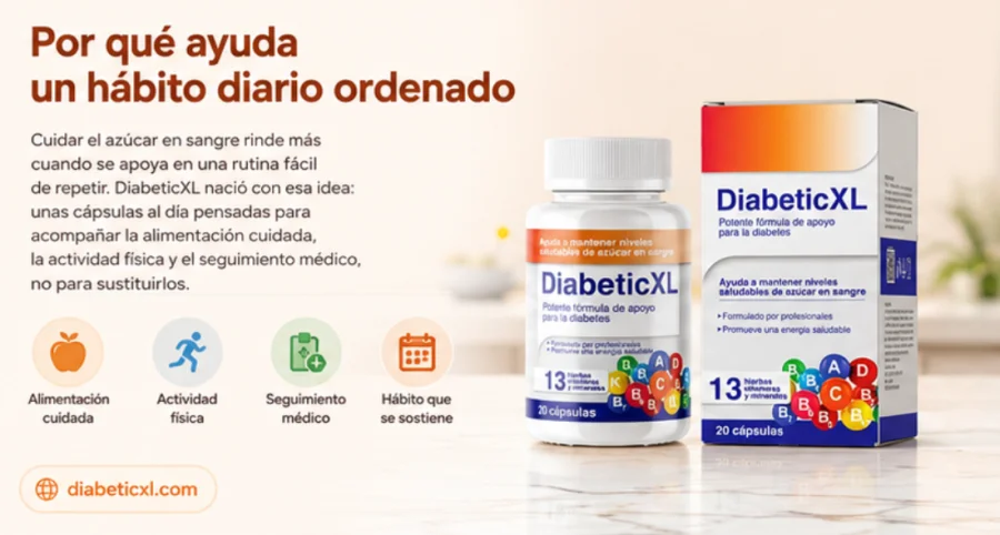 DiabeticXL — un hábito diario sencillo en cápsulas